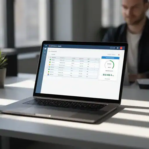 Laptop con schermata helpdesk aziendale Zelo ERP e riepilogo ore prepagate per ticket di assistenza